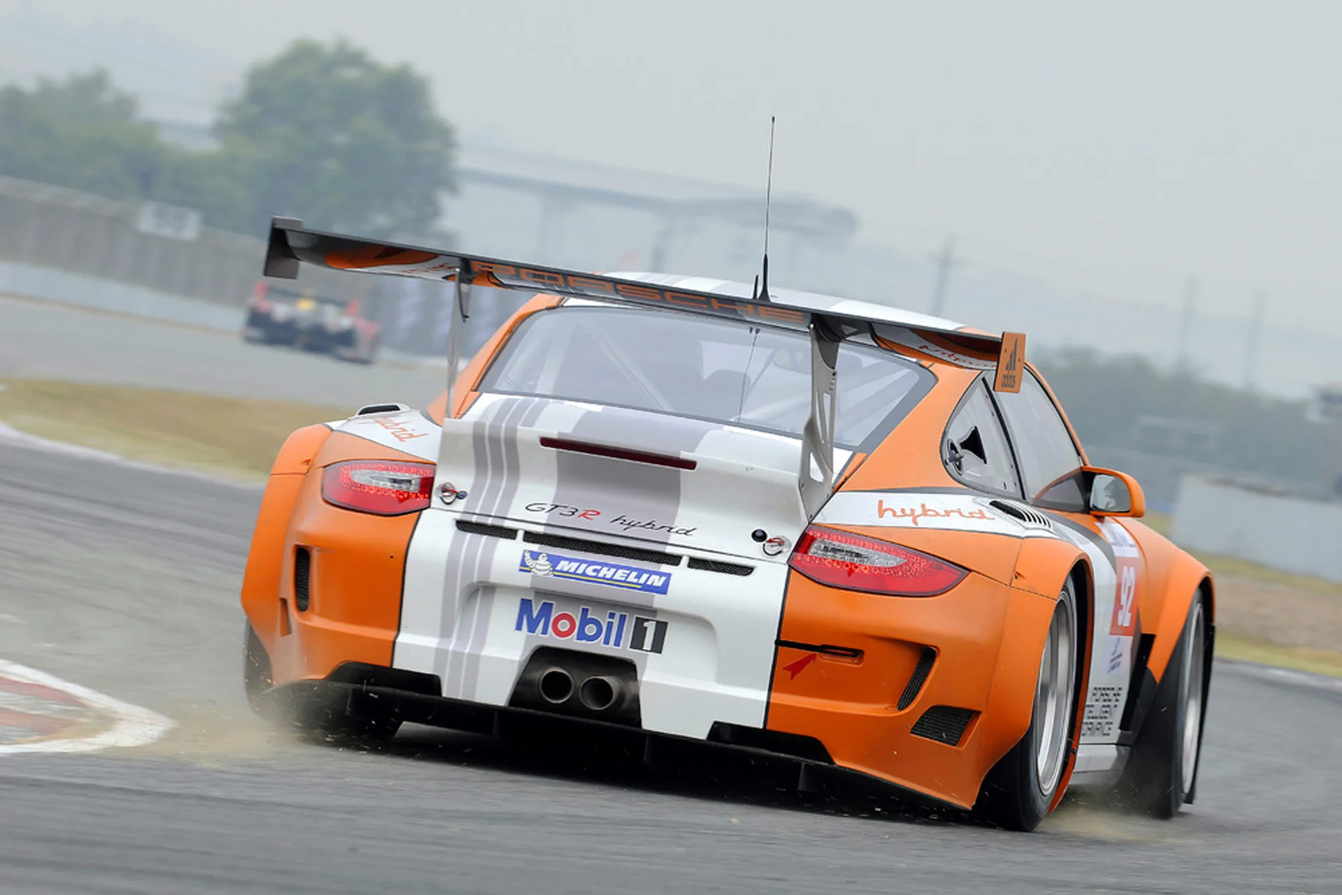 The 911 GT3 R Hybrid in Zuhai last week.