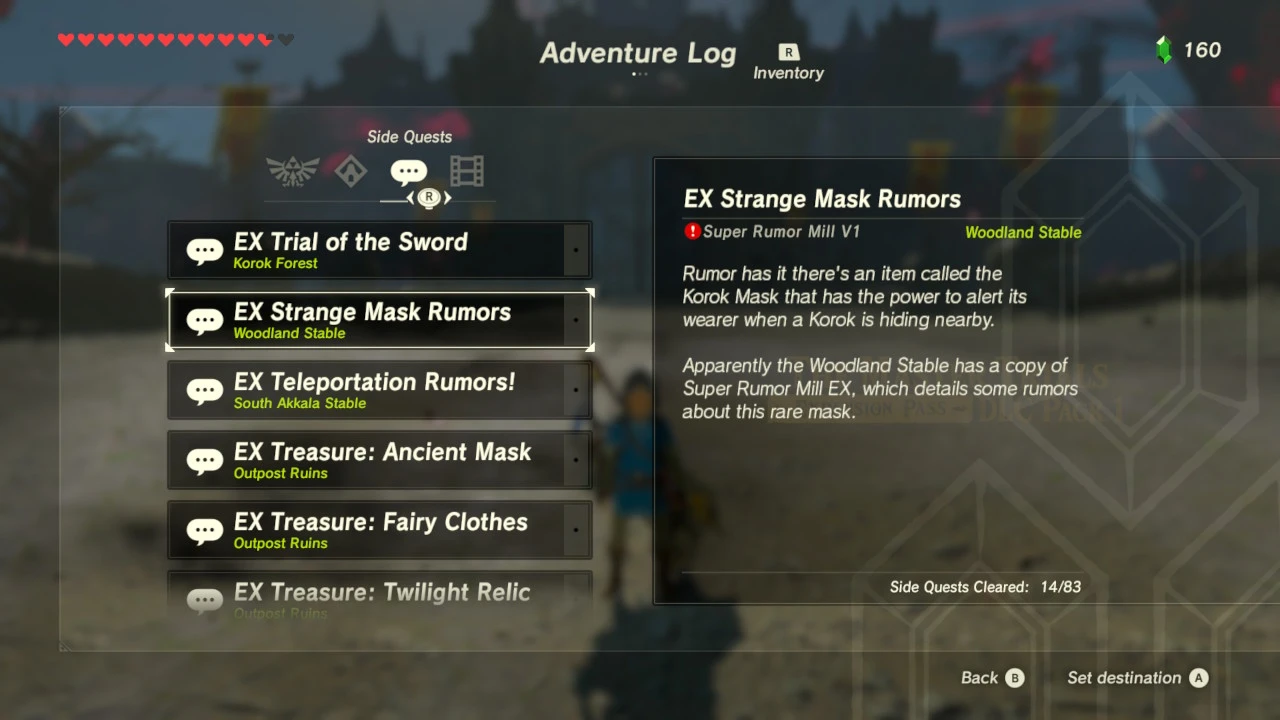 The quest description.