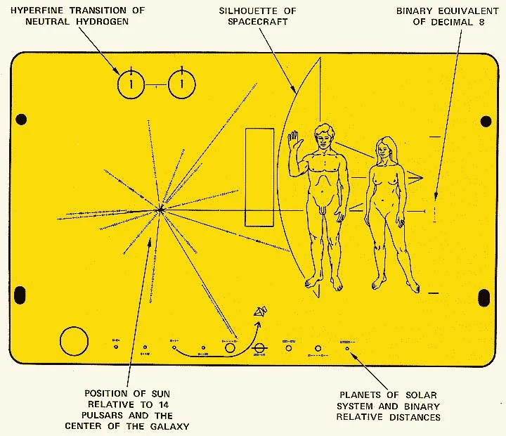 The Pioneer probes included a pulsar chart