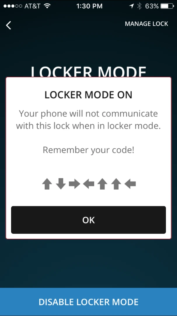 Locker Mode allows phone to be unlocked using touchpad on lock