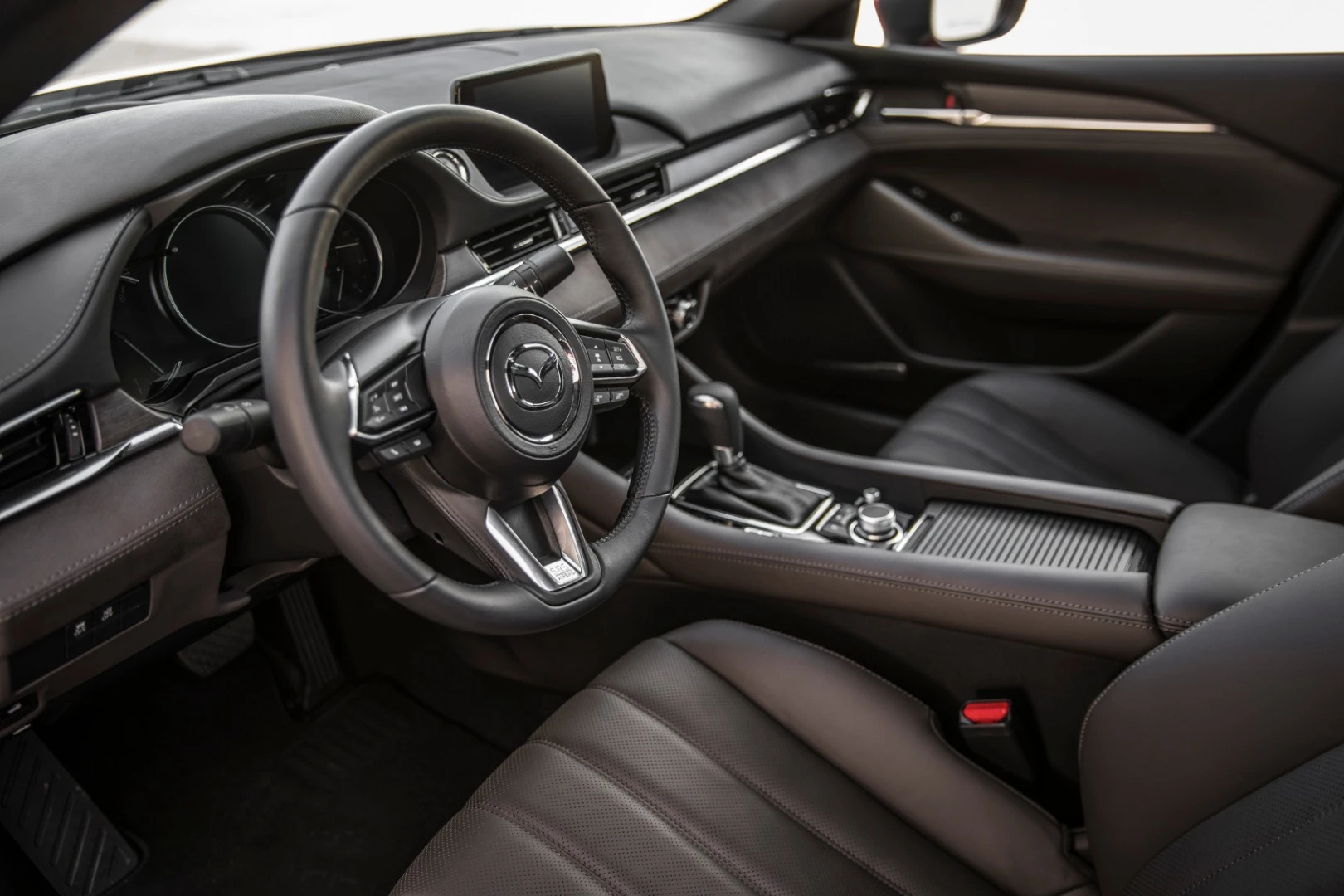The 2018 Mazda 6 has a completely revamped interior, with a more upscale feel to it