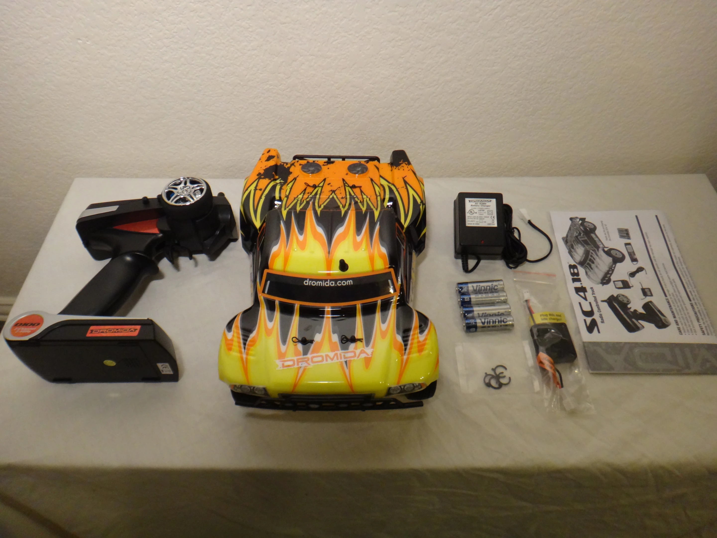Each Dromida R/C vehicle retails for US$99.99 and comes with everything you'd need get it running