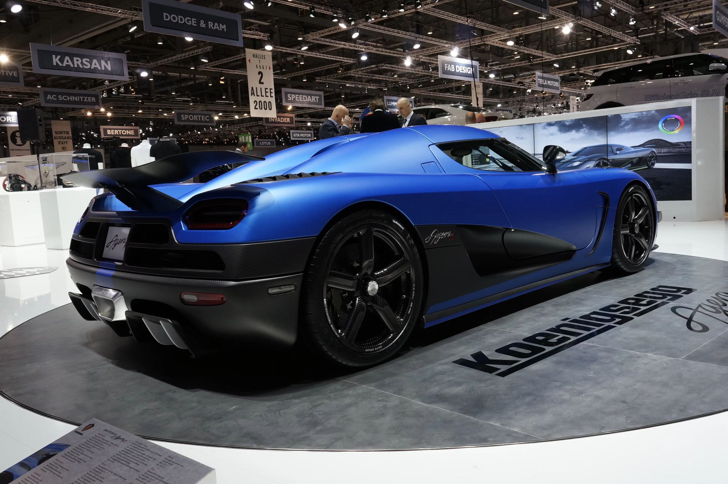 The Agera R on display at Geneva Auto Show 2012