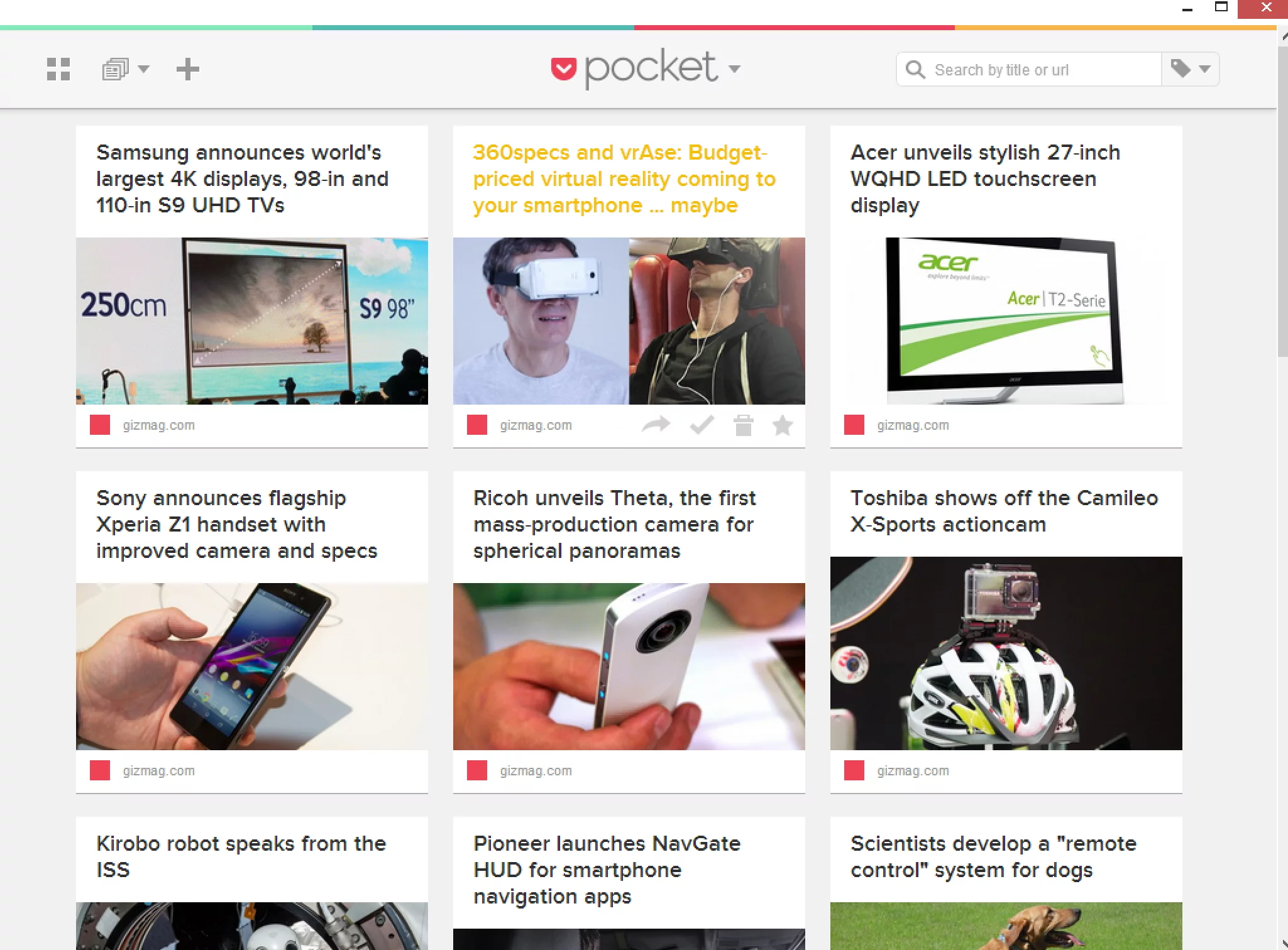 Pocket is one of the first premier apps among Google's "For Your Desktop" Chrome collection