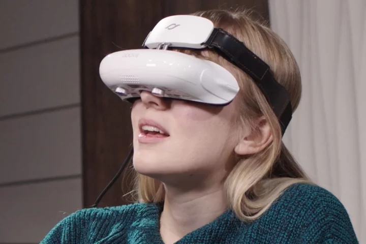 The GOOVIS Young lets you take big-screen entertainment with you wherever you go