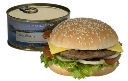 The cheeseburger in a can