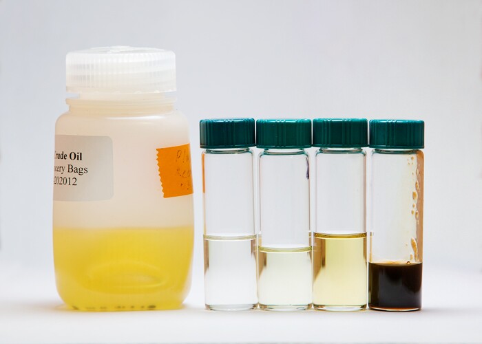 Researchers convert plastic bags into a variety of petroleum products