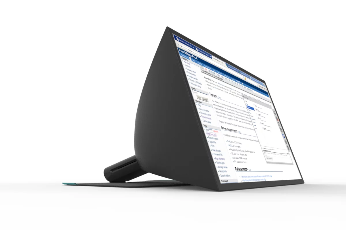 The SPUD promises ultra-sharp images made by rear projection on a vinyl-composite screen