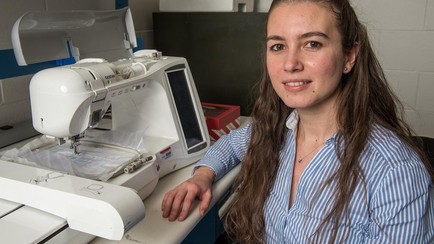The concept makes use of typical sewing machines capable of embroidering thread into fabric automatically based on a pattern sent to it from a computer
