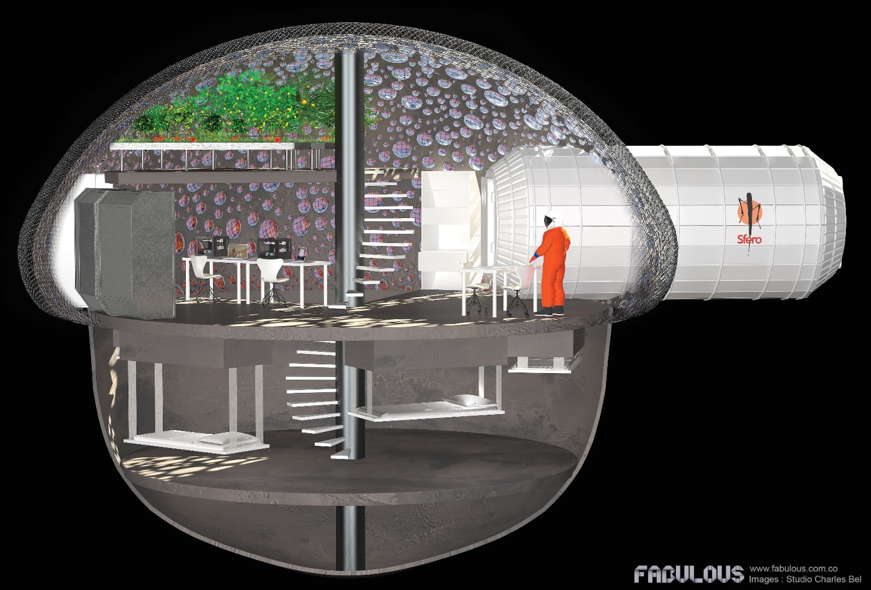 3Dprinted Mars shelter concept is out of this world