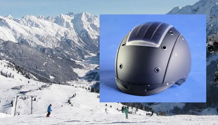 Fraunhofer has developed a solar-powered ski helmet-based communications system