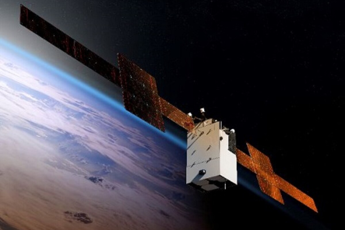 Artist's concept of the WGS-11+ satellite