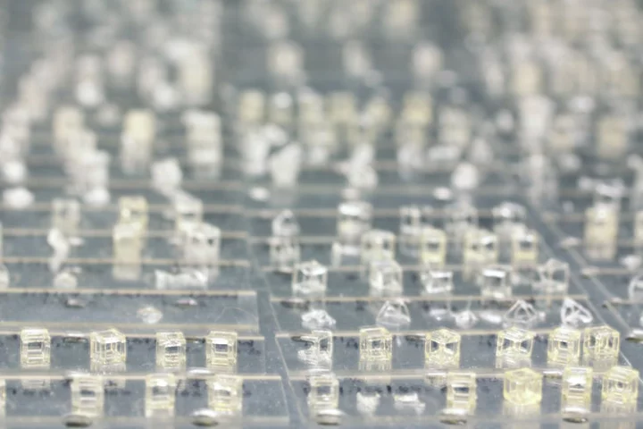 Volumetric printing replaces layering with a process that creates the entire object simultaneously