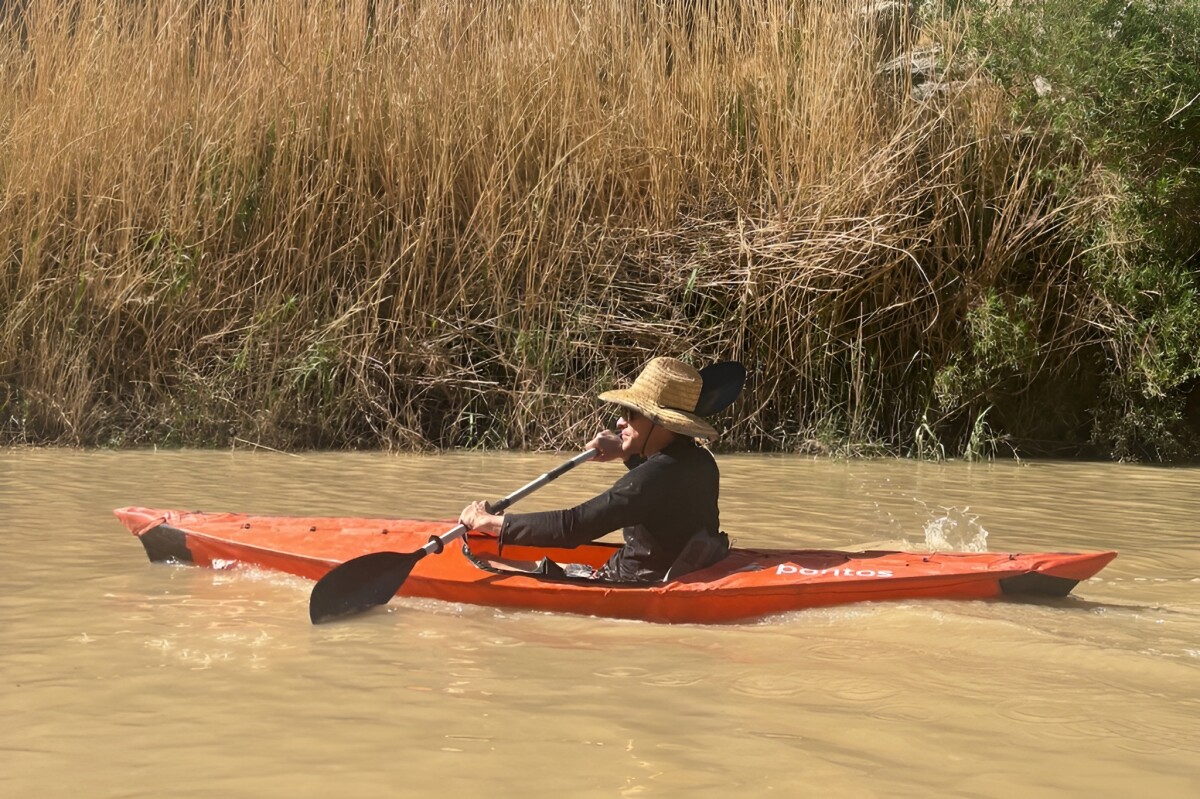 7-lb folding fabric kayak packs down to the size of a two-person tent