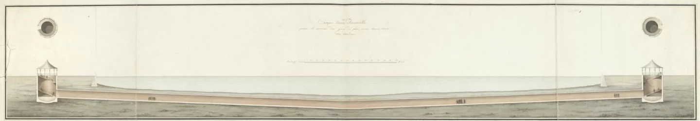 Completed tunnel in cross section