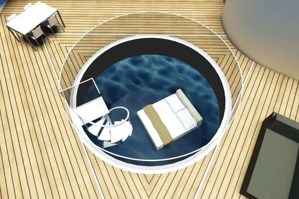 Clearly, the big sell for SeaScape is its underwater bedroom