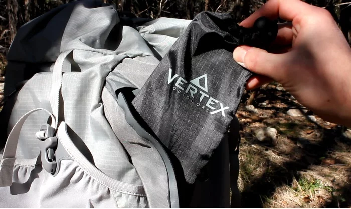 When folded flat, the Vertex Ultralight Backpacking Stove is smaller than a trail map