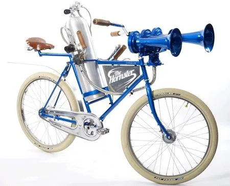 The Hornster is a custom-built bike that is designed around what is billed as the world's loudest bicycle horn