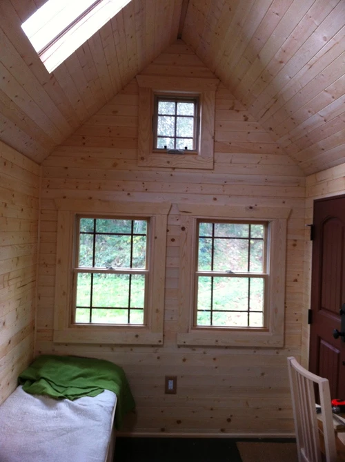 Eleven windows make the most of natural light during the day (Photo: Christopher Tack)