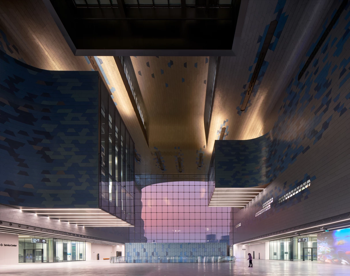 The Shenzhen Science & Technology Museum's interior measures a massive 128,276 sq m (roughly 1.38 million sq ft)