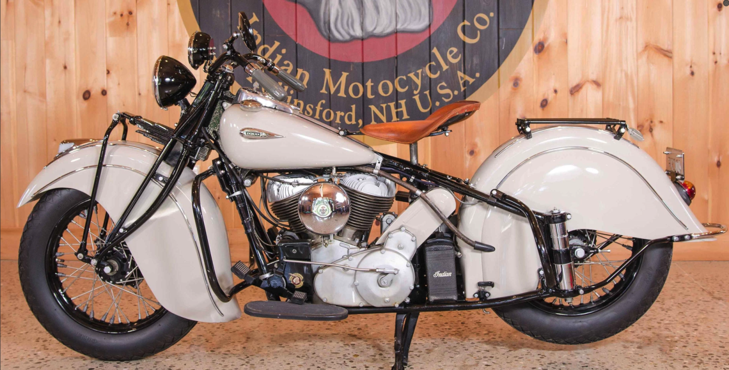 This 1940 Indian 74ci Chief sold for $35,650at Bonhams’ Las Vegas 2018 January auction.