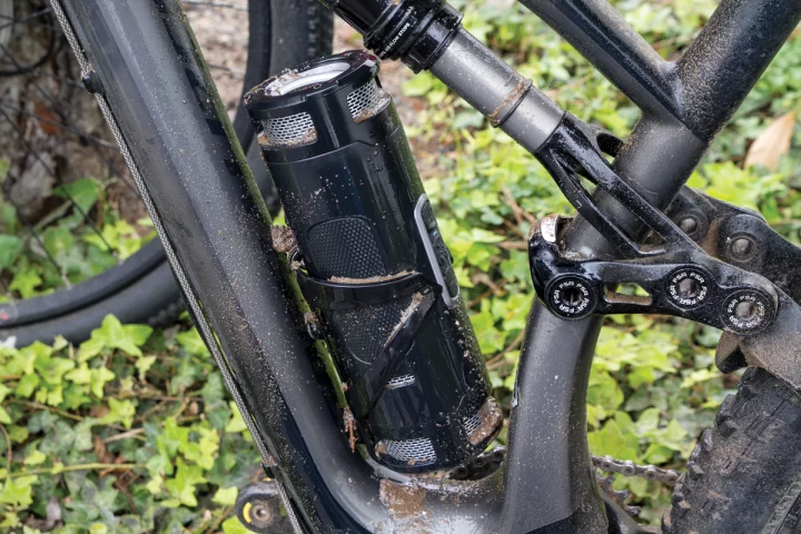 The Scosche BoomBottle+ fits in most bicycle bottle cages