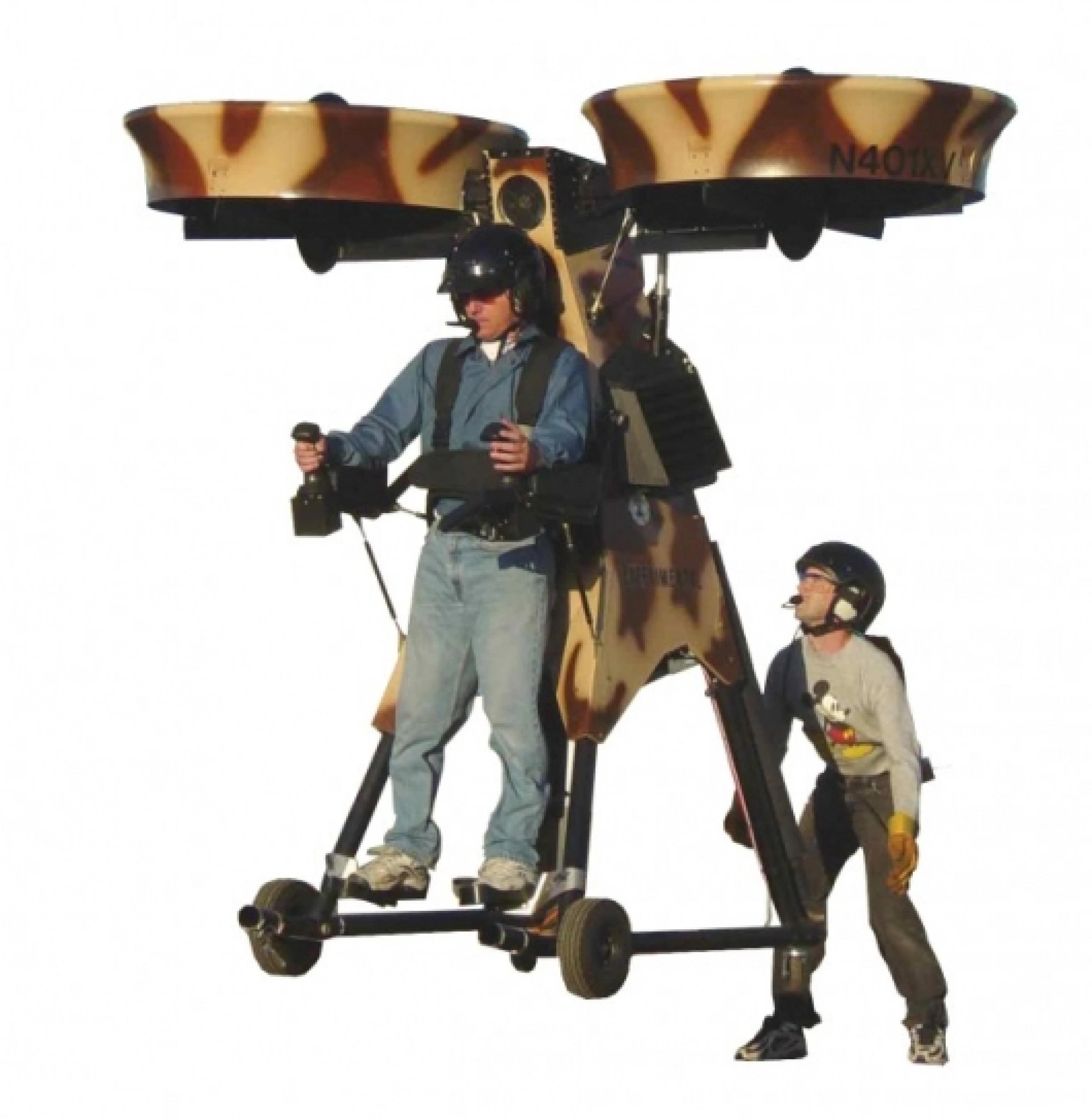 The Springtail Exoskeleton Flying Vehicle ideal for the quick getaway
