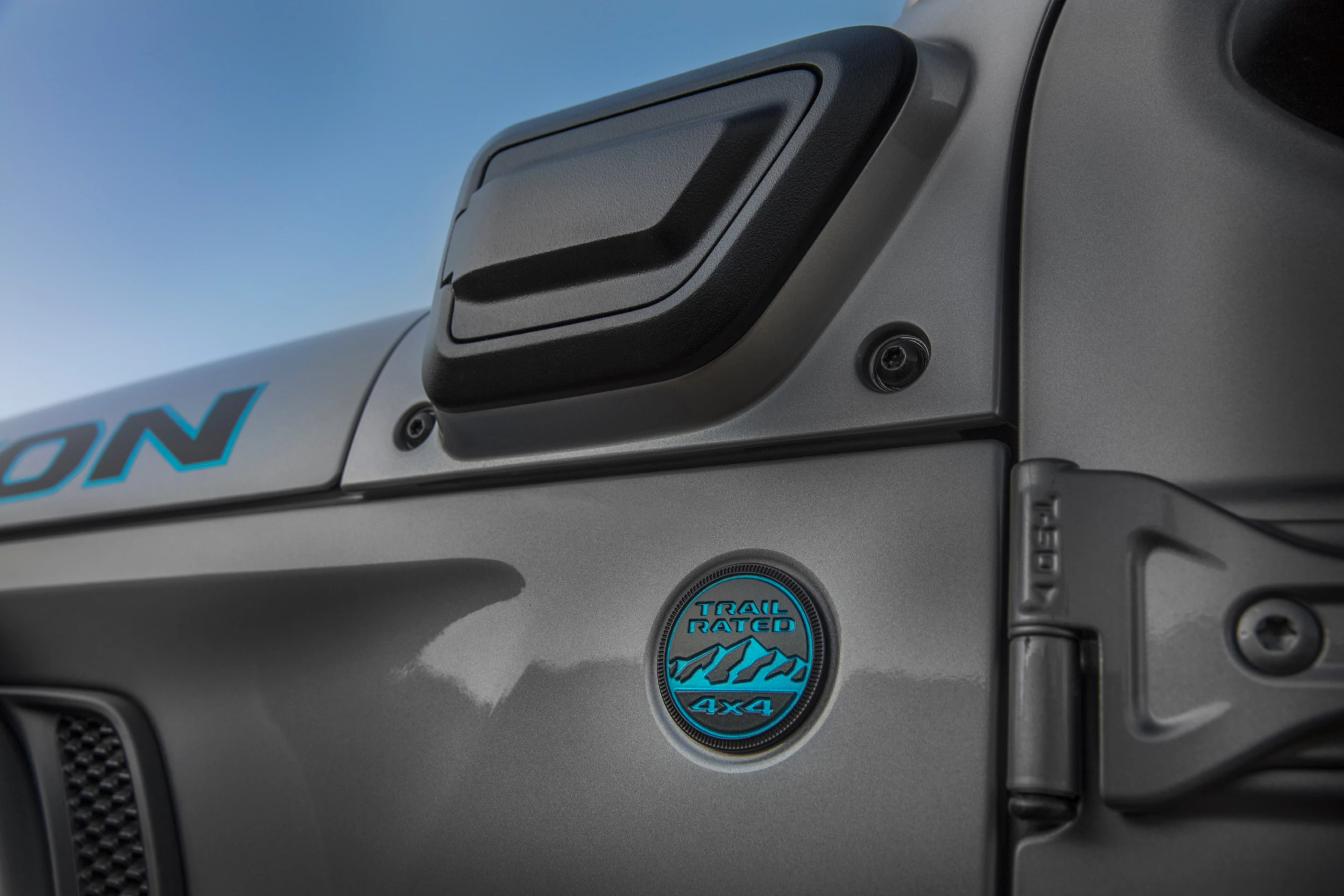 The charge port on the 2021 Jeep Wrangler 4xe is mounted on the left cowl