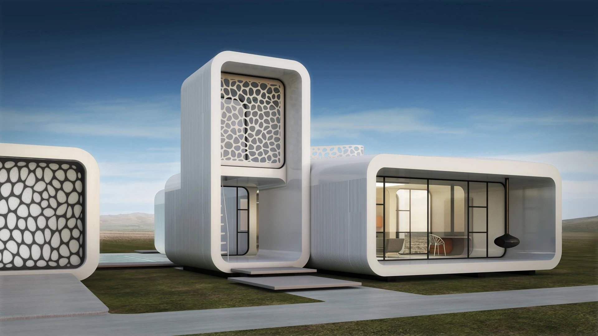 The 3D-printed office building will cover around 2,000 sq ft (186 sq m)