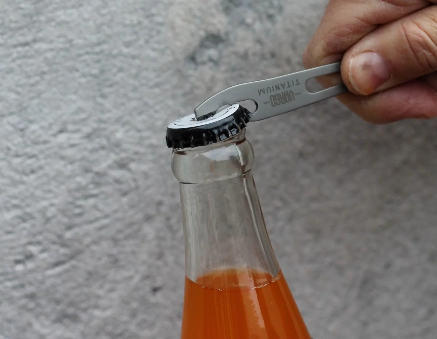 Poppin' bottles with the Titanium Scork