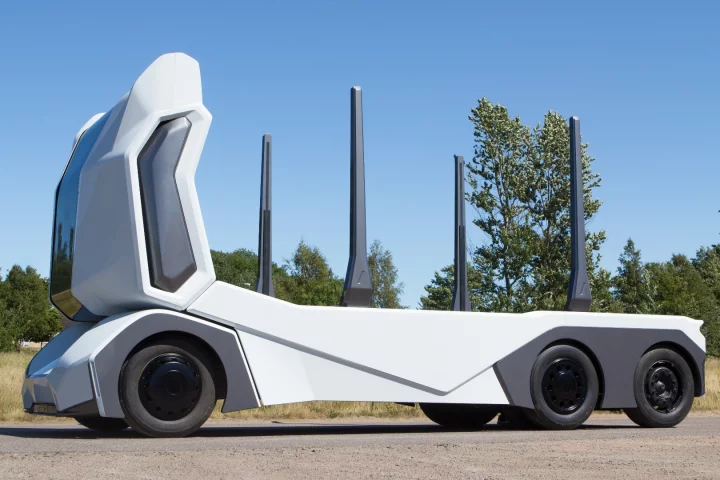 The T-log can operate as a Level 4 self-driving vehicle