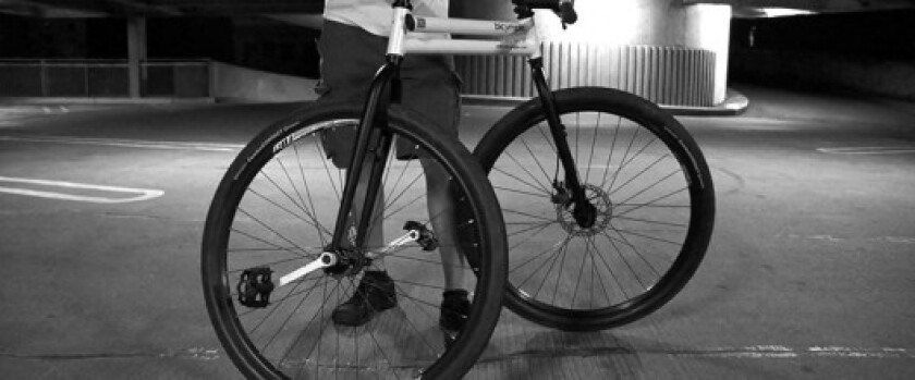 The rear wheel can be used for steering the bicymple