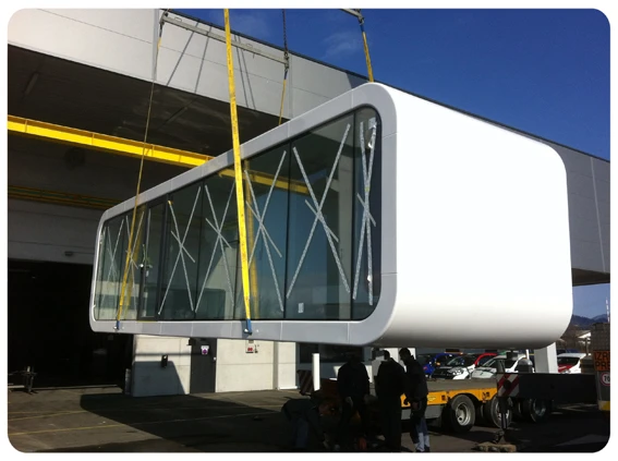 Mobile Living Units offer a portable housing solution from from Slovenian architects Coodo