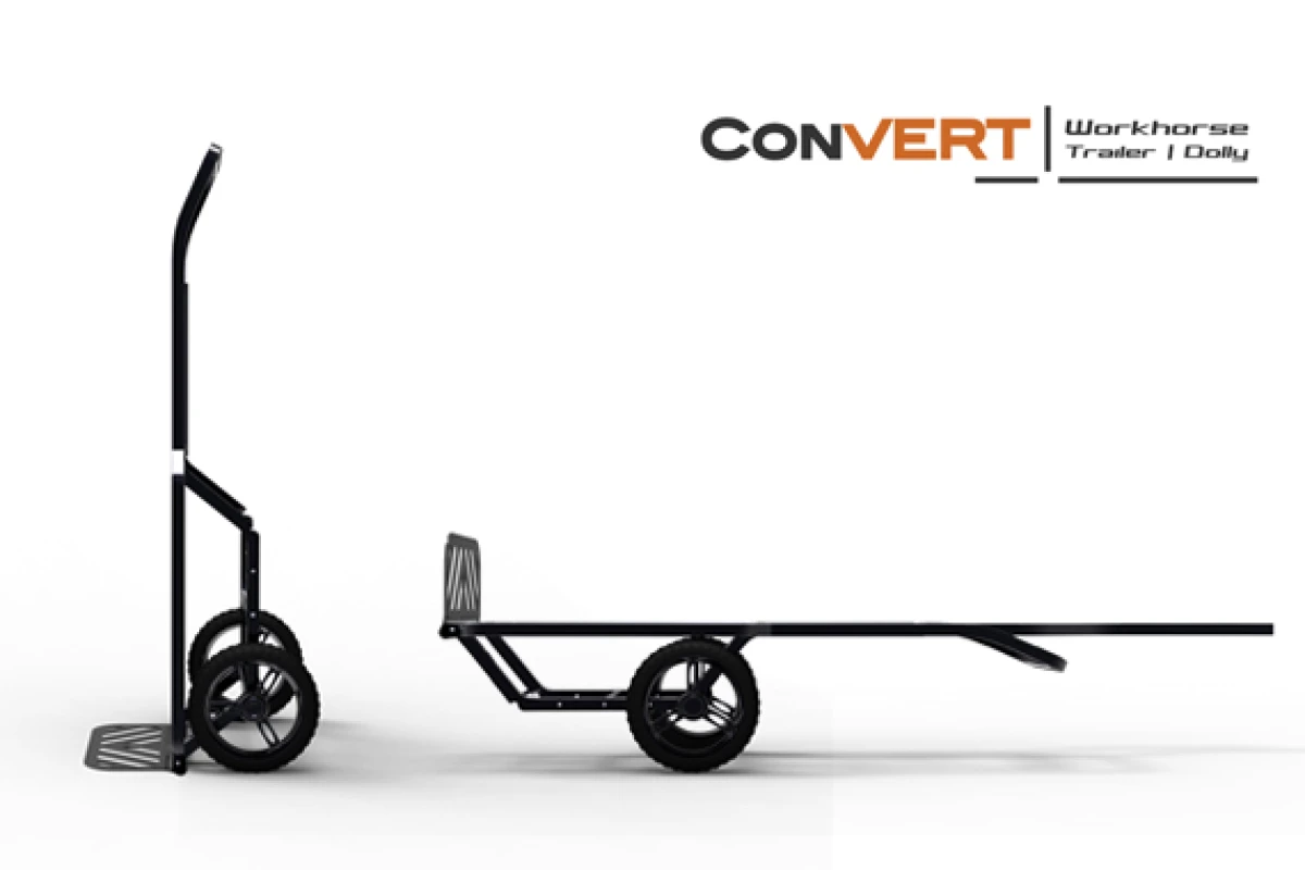 The Convert, in dolly and trailer modes