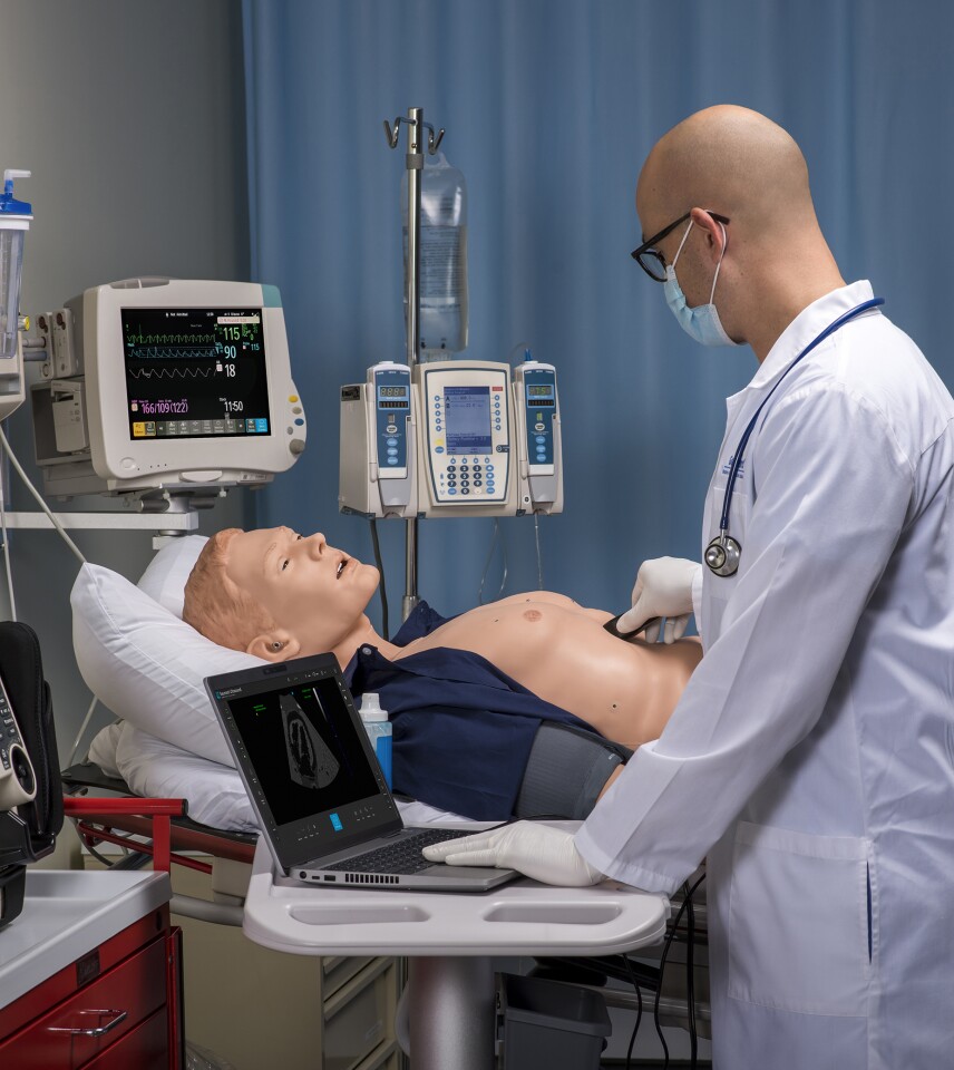 The HAL S5301's vital signs can be monitored using standard equipment