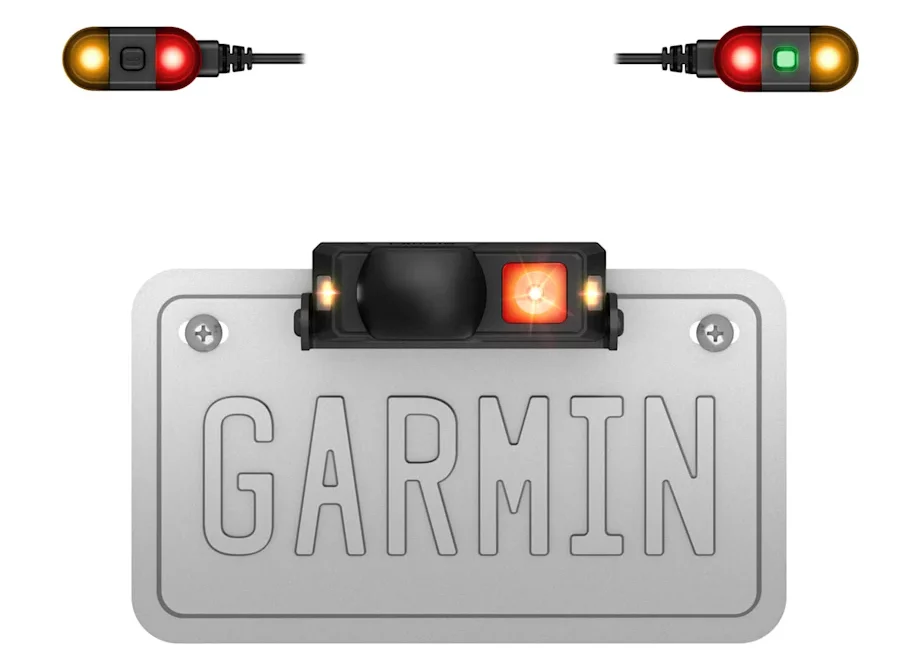 The zūmo R1 Radar can be discretely mounted above or below the license plate