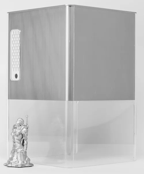It doesn't require any cables since it connects via Wi-Fi to mobile devices, but it does have a filter on the back to diminish any odors produced from the printing process