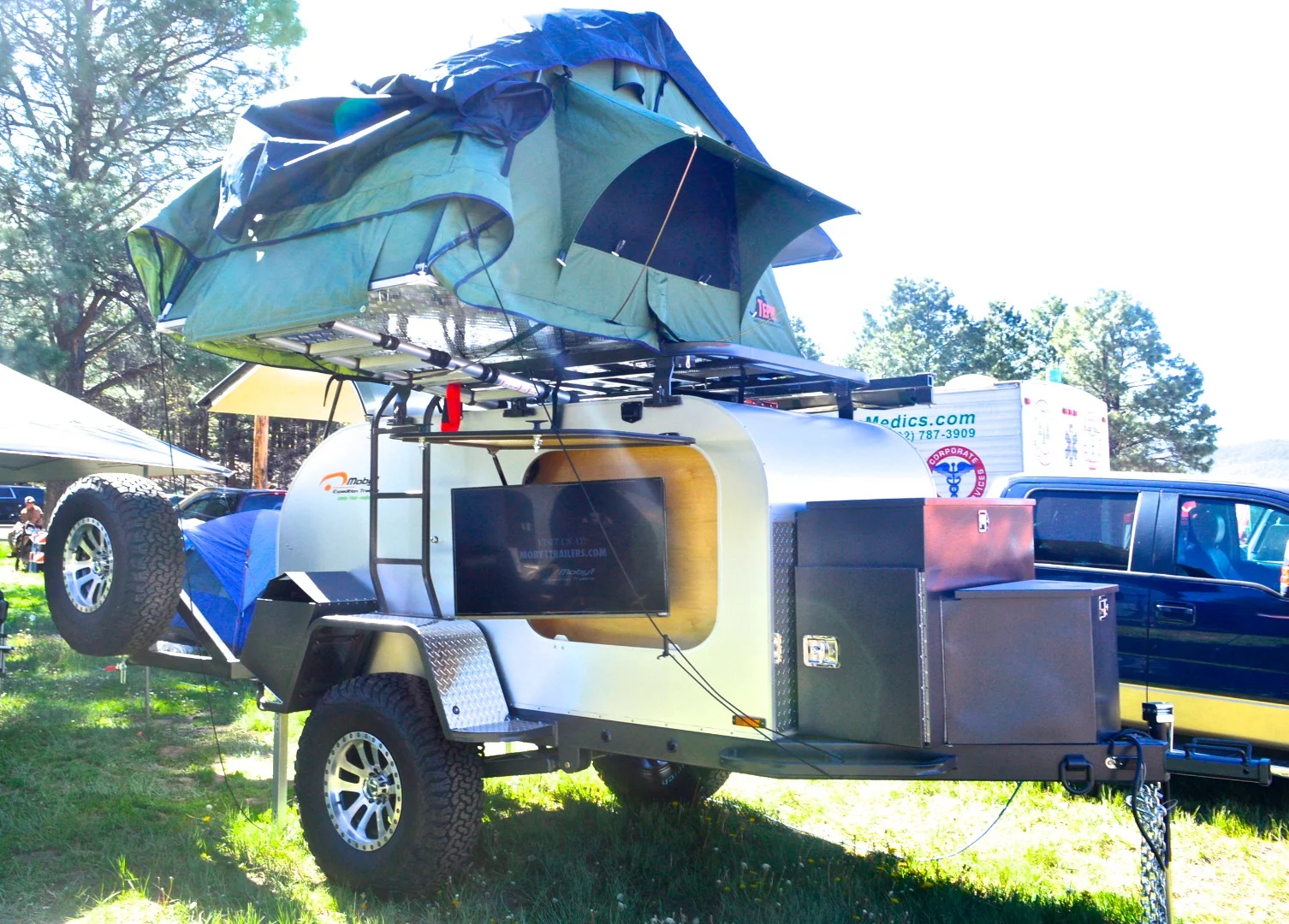 The full-size Moby1 XTR complete with exterior TV