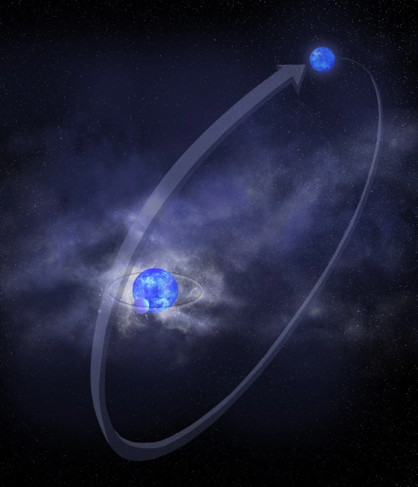 Artist's impression of Delta Ori A