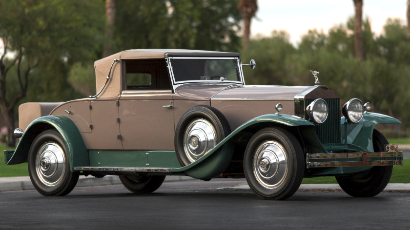 The Phantom was the Rolls-Royce which replaced the Silver Ghost in 1925. The Silver Ghost had been called "the best car in the world" by the authoritative magazine Autocar, and was already the basis for Rolls-Royce advertising globally, so the new Phantom was built to impress. This fully-restored Phantom 1 Regent convertible with coachwork by Brewster & Company, has a fully documented history and is a multiple award winner. It is one of of just 21 Regents Phantom 1 convertible coupes built. It sold for $236,500 at Bonham’s Scottsdale 2018 auction