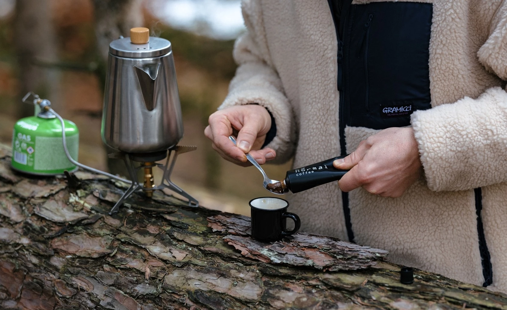 Prepare No Normal tubed coffee paste with the usual camp coffee gear, or with nothing more than a squeeze of the tube