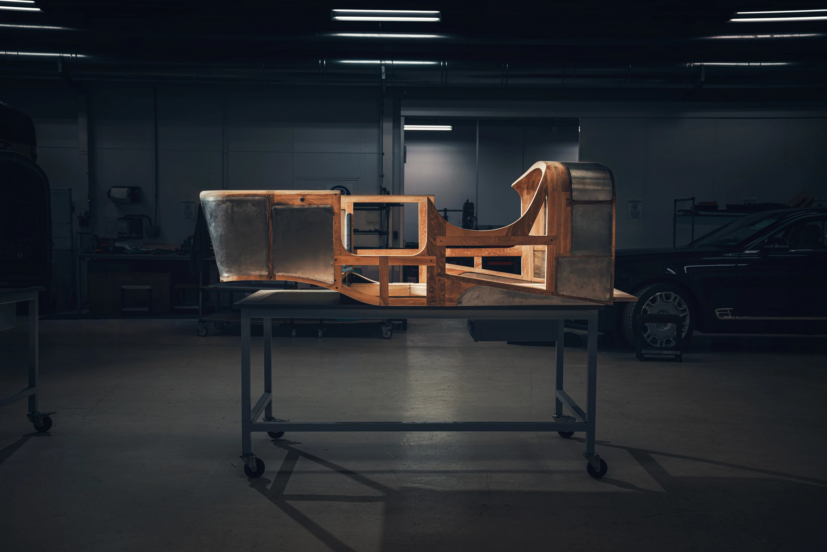 The prototype's ash frame