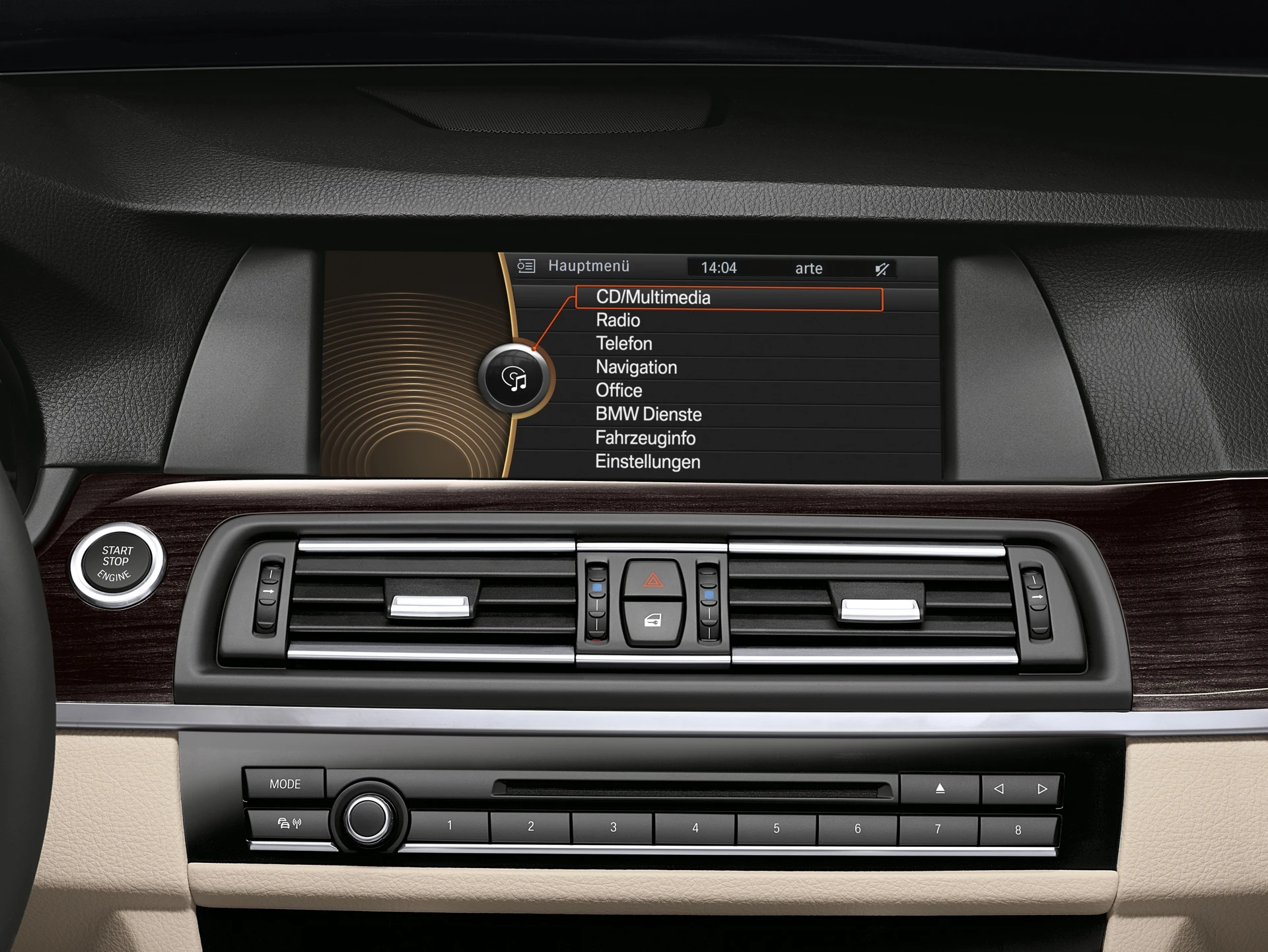 BMW's ActiveHybrid 5 dash