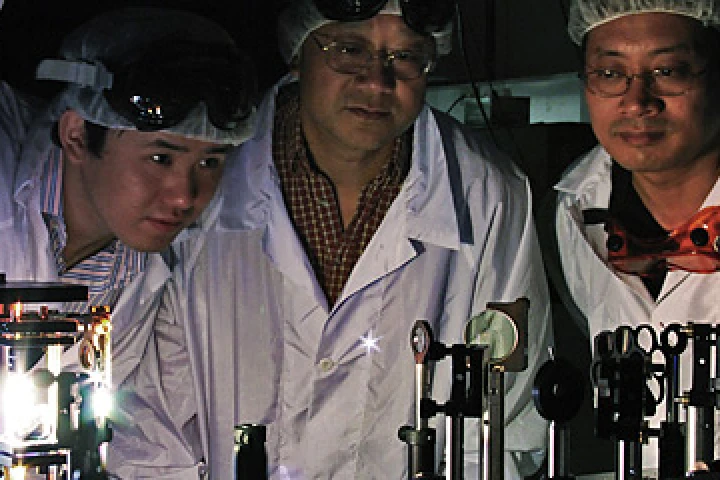 Members of the Rensselaer terahertz sensing research team (Photo: Rensselaer/Daria Robbins)