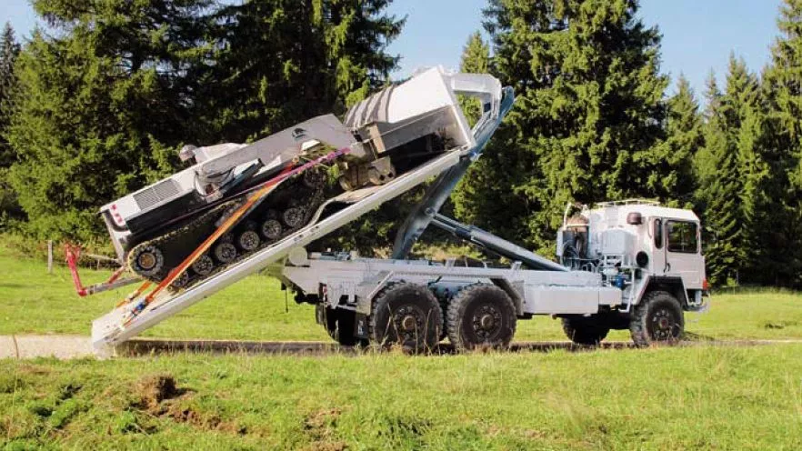 The D-3 can be transported on the back of a truck (Photo: DIGGER DTR)