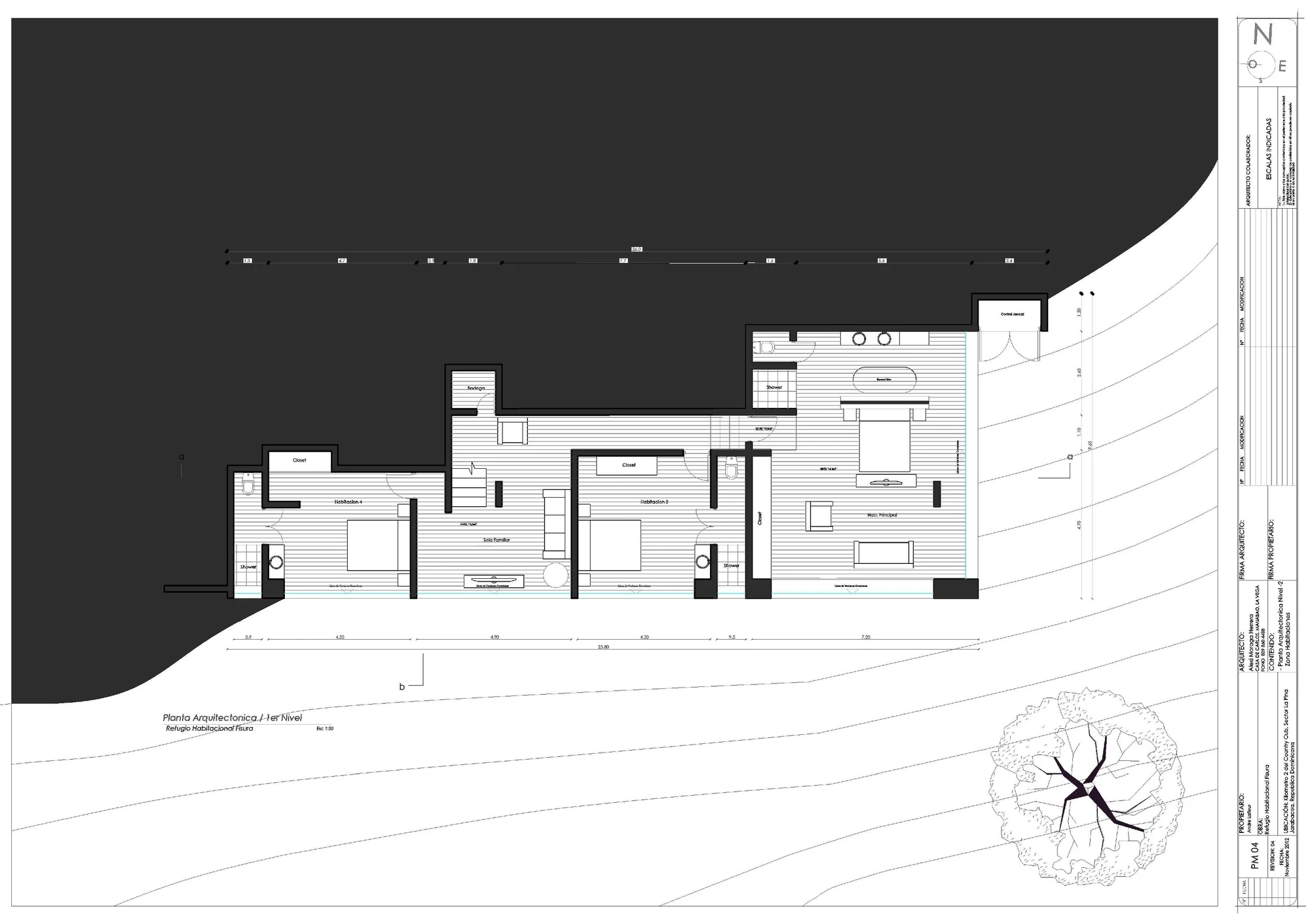 Architectural drawing of the RD House (Image: Vasho)