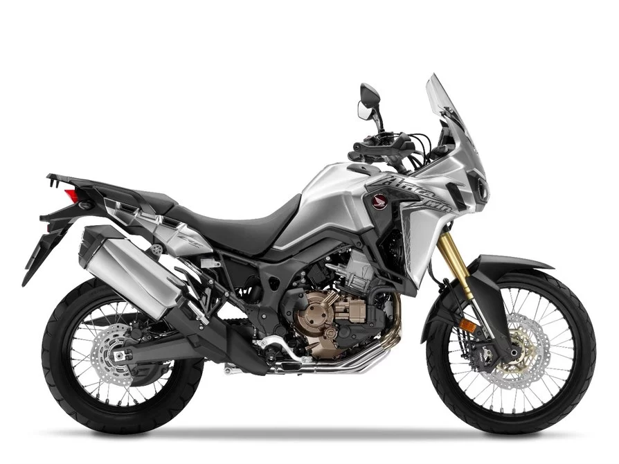 The new Africa Twin rides on 21-in front and 18-in rear wheels