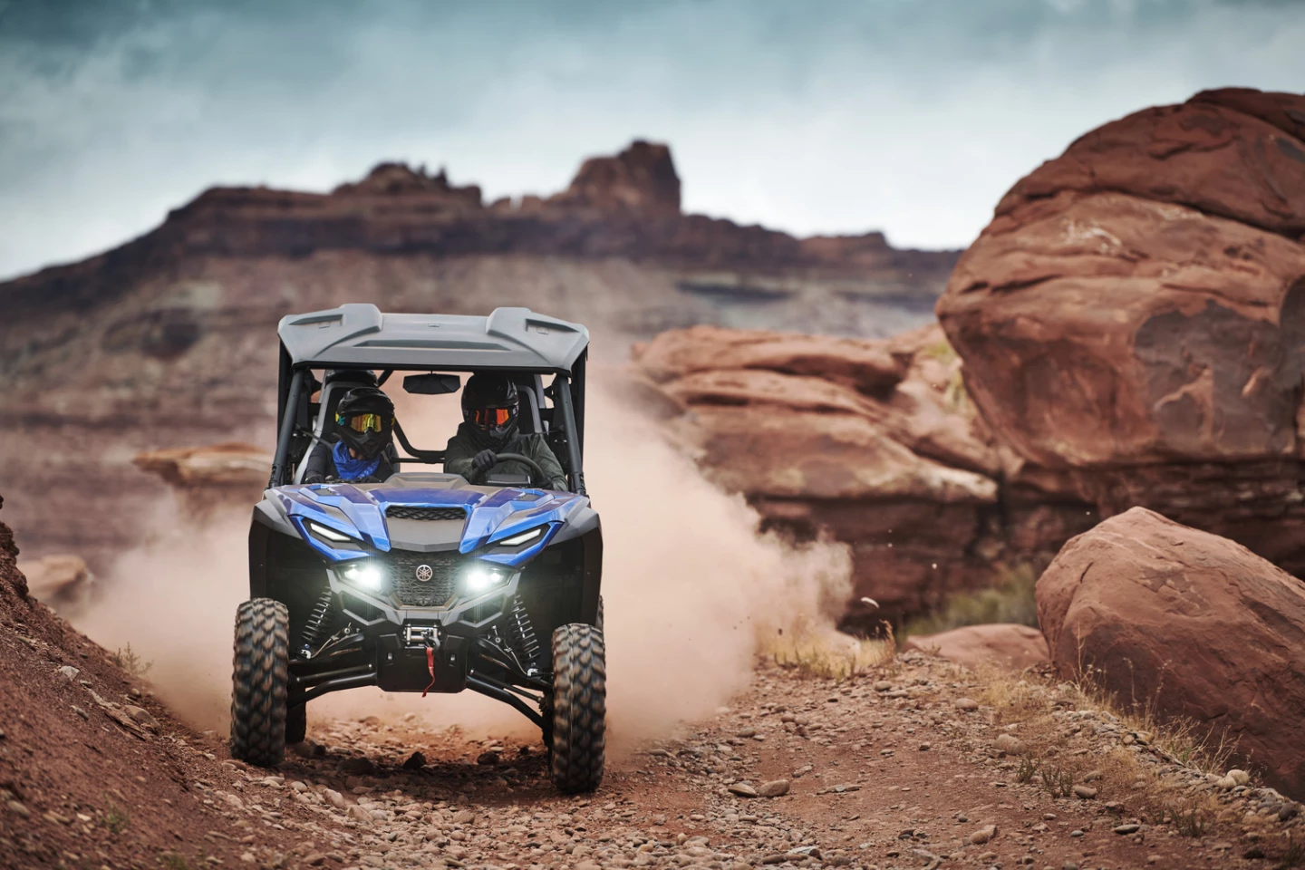 Staring in the eyes of Yamaha's new four-seat Wolverine RMAX4 1000
