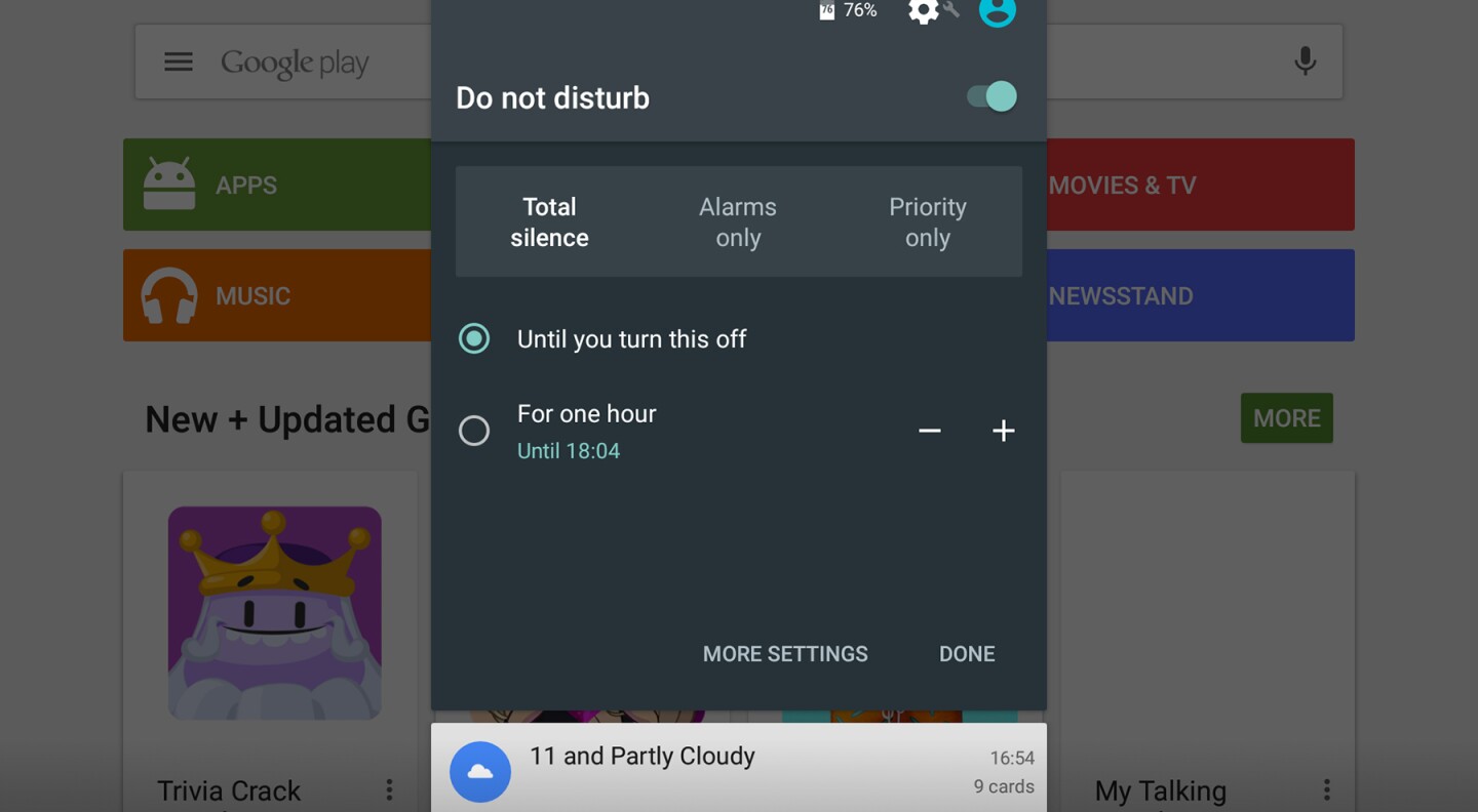 The process of getting your device into silent mode has been simplified... slightly