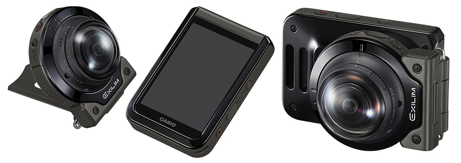 The modular Casio EX-FR200 can be used in a number of different configurations